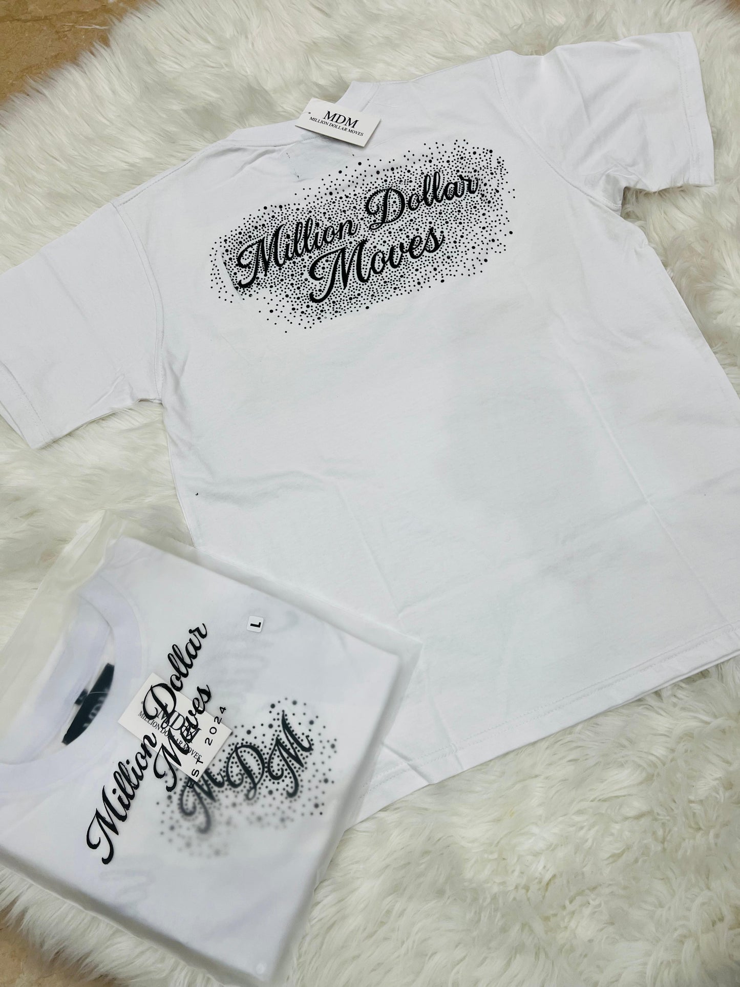 White million dollar moves rhinestone