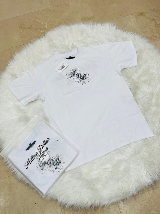 White million dollar moves rhinestone